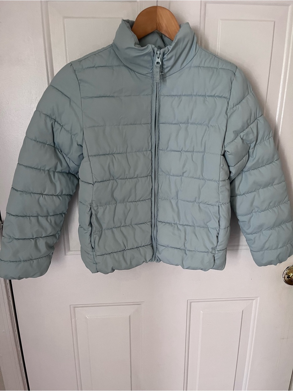 The Children's Place Light Blue Quilted Puffer Jacket